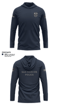 San marcos police - field force 1789471 Long Sleeve Performance Shirt with hood - 1