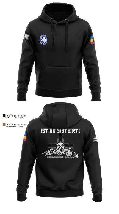 1st BN 515th RTI 17257625 Hoodie - 6