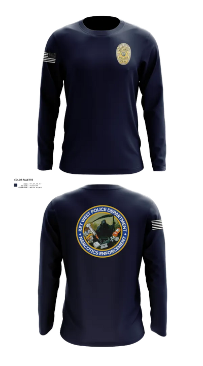 Key West Police Department 73873971 Long Sleeve Performance Shirt 22