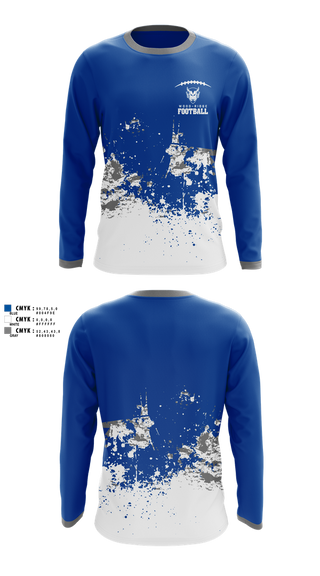 Long Sleeve Performance Shirt, Wood-Ridge Football, , Teamtime, Team time, sublimation, custom sports apparel, team uniforms, spirit wear, spiritwear, sports uniforms, custom shirts, team store, custom team store, fundraiser sports, apparel fundraiser