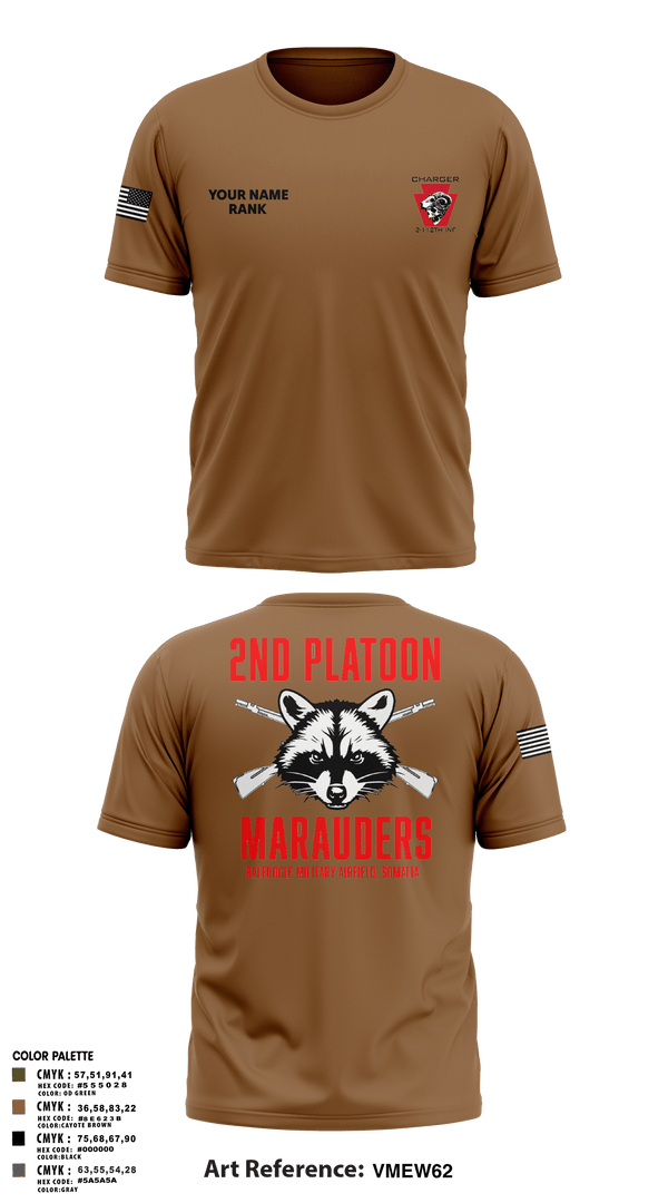 Short Sleeve Performance Shirt, Charger Co. / 2-112th Infantry Battalion, National Guard, Teamtime, Team time, sublimation, custom sports apparel, team uniforms, spirit wear, spiritwear, sports uniforms, custom shirts, team store, custom team store, fundraiser sports, apparel fundraiser