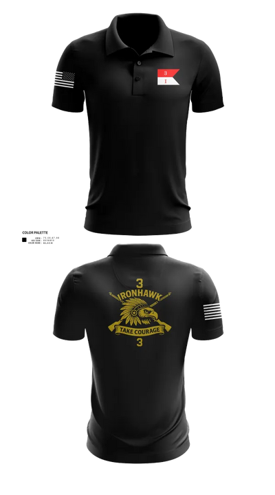 Ironhawk troop 4858933 Short Sleeve Performance Polo - 40