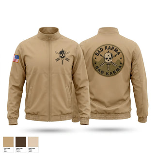Windbreaker, Bad Karma, Army, Teamtime, Team time, sublimation, custom sports apparel, team uniforms, spirit wear, spiritwear, sports uniforms, custom shirts, team store, custom team store, fundraiser sports, apparel fundraiser