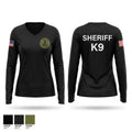 Franklin County Sheriff Office K9 Women's Long Sleeve V-neck Shirt - 1