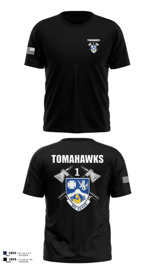Short Sleeve Performance Shirt, TOMAHAWKS 1-23 IN, Army, Teamtime, Team time, sublimation, custom sports apparel, team uniforms, spirit wear, spiritwear, sports uniforms, custom shirts, team store, custom team store, fundraiser sports, apparel fundraiser
