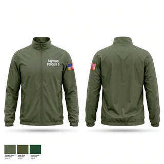 Windbreaker, Baytown Police K-9, Police, Teamtime, Team time, sublimation, custom sports apparel, team uniforms, spirit wear, spiritwear, sports uniforms, custom shirts, team store, custom team store, fundraiser sports, apparel fundraiser
