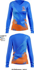 Lexington Senior High School Volleyball 32716080 Women's Long Sleeve V-neck Shirt - 1