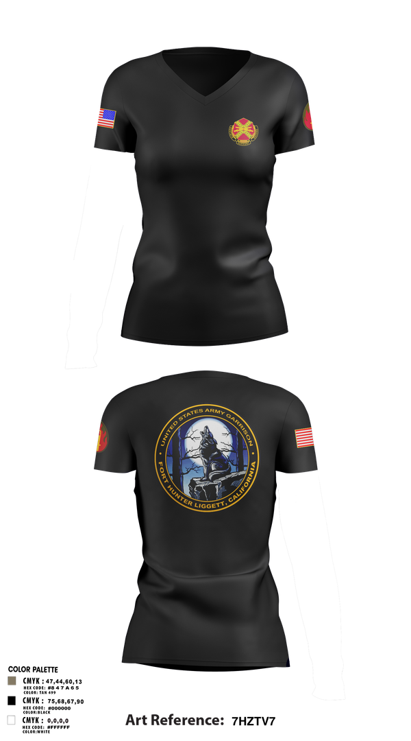 Womens Short Sleeve Vneck Shirt, FHL Garrison 2, , Teamtime, Team time, sublimation, custom sports apparel, team uniforms, spirit wear, spiritwear, sports uniforms, custom shirts, team store, custom team store, fundraiser sports, apparel fundraiser