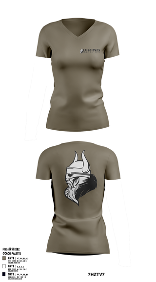 Womens Short Sleeve Vneck Shirt, Viking Ready Mix, , Teamtime, Team time, sublimation, custom sports apparel, team uniforms, spirit wear, spiritwear, sports uniforms, custom shirts, team store, custom team store, fundraiser sports, apparel fundraiser