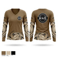 Miami Action Design Women's Long Sleeve V-neck Shirt - 1
