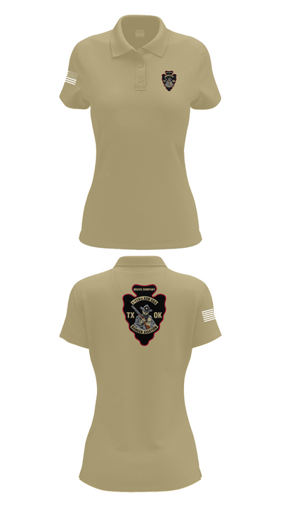 B CO 1-114TH AVN S&S 16112199 Women's Short Sleeve Performance Polo  - 95
