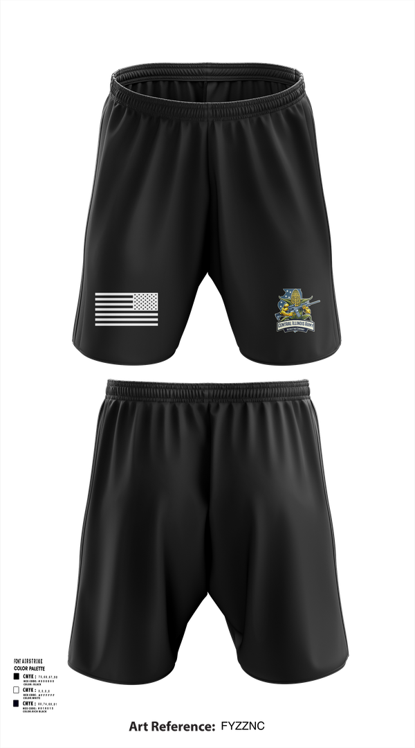 Athletic Shorts With Pockets, Central Illinois Army Recruiting Company, , Teamtime, Team time, sublimation, custom sports apparel, team uniforms, spirit wear, spiritwear, sports uniforms, custom shirts, team store, custom team store, fundraiser sports, apparel fundraiser