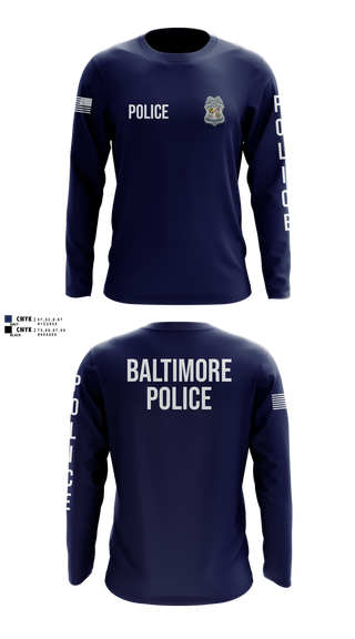 Long Sleeve Performance Shirt, team name, Police, Teamtime, Team time, sublimation, custom sports apparel, team uniforms, spirit wear, spiritwear, sports uniforms, custom shirts, team store, custom team store, fundraiser sports, apparel fundraiser