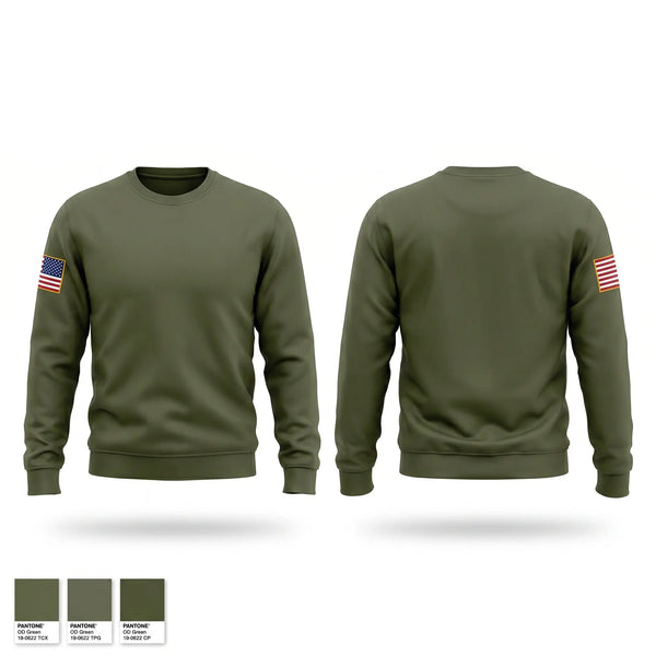 Crew Neck Sweatshirt, J.W Nixon JROTC mustangs, Army, Teamtime, Team time, sublimation, custom sports apparel, team uniforms, spirit wear, spiritwear, sports uniforms, custom shirts, team store, custom team store, fundraiser sports, apparel fundraiser