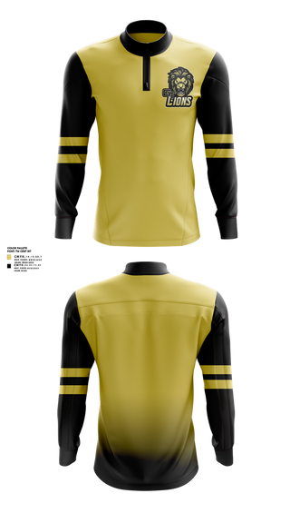 Quarter Zip Jacket, Gt lions, , Teamtime, Team time, sublimation, custom sports apparel, team uniforms, spirit wear, spiritwear, sports uniforms, custom shirts, team store, custom team store, fundraiser sports, apparel fundraiser