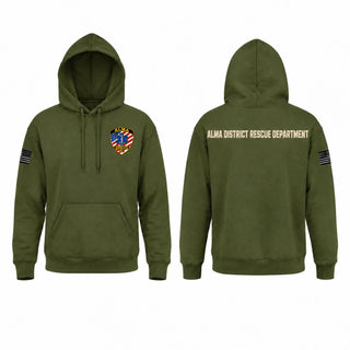 Hoodie, Alma District Rescure, EMS/EMT, Teamtime, Team time, sublimation, custom sports apparel, team uniforms, spirit wear, spiritwear, sports uniforms, custom shirts, team store, custom team store, fundraiser sports, apparel fundraiser