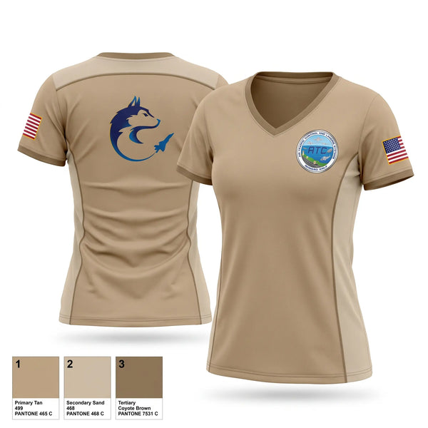 Womens Short Sleeve Vneck Shirt, Air Traffic Control & Landing Systems Division, Navy, Teamtime, Team time, sublimation, custom sports apparel, team uniforms, spirit wear, spiritwear, sports uniforms, custom shirts, team store, custom team store, fundraiser sports, apparel fundraiser