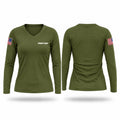PREIT SRT Women's Long Sleeve V-neck Shirt - 1