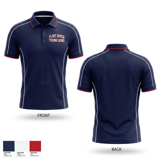 Short Sleeve Performance Polo, Flint River Young Guns, Baseball, Teamtime, Team time, sublimation, custom sports apparel, team uniforms, spirit wear, spiritwear, sports uniforms, custom shirts, team store, custom team store, fundraiser sports, apparel fundraiser