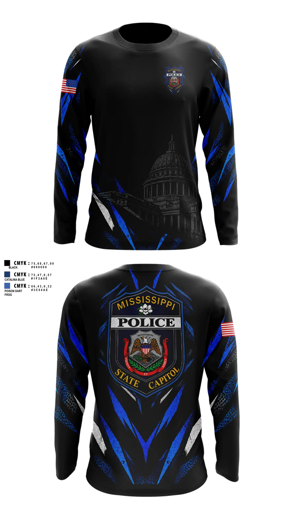 Long Sleeve Performance Shirt, Proactive Patrol Club, Police, Teamtime, Team time, sublimation, custom sports apparel, team uniforms, spirit wear, spiritwear, sports uniforms, custom shirts, team store, custom team store, fundraiser sports, apparel fundraiser