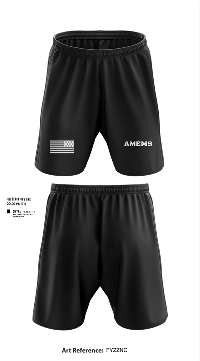 AMEMS 73795873 Athletic Shorts With Pockets - 100