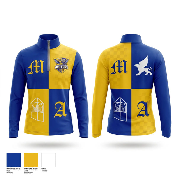 Quarter Zip Jacket, Marshall Academy Basketball, Men's Basketball, Teamtime, Team time, sublimation, custom sports apparel, team uniforms, spirit wear, spiritwear, sports uniforms, custom shirts, team store, custom team store, fundraiser sports, apparel fundraiser