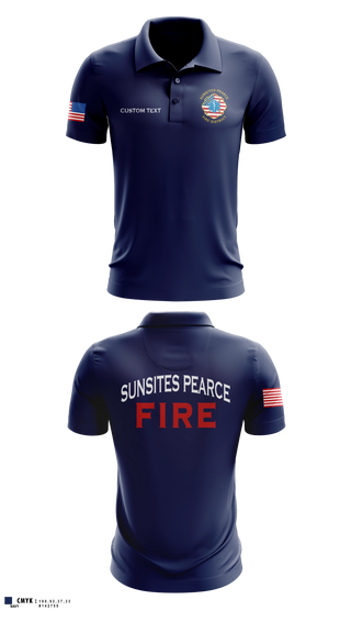 Short Sleeve Performance Polo, Sunsites-Pearce Fire District, Fire Department, Teamtime, Team time, sublimation, custom sports apparel, team uniforms, spirit wear, spiritwear, sports uniforms, custom shirts, team store, custom team store, fundraiser sports, apparel fundraiser