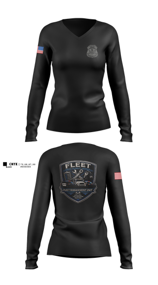 Womens Long Sleeve Vneck Shirt, Fleet, Police, Teamtime, Team time, sublimation, custom sports apparel, team uniforms, spirit wear, spiritwear, sports uniforms, custom shirts, team store, custom team store, fundraiser sports, apparel fundraiser