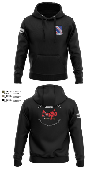 Hoodie, CCo, 1-508PIR (OG), Army, Teamtime, Team time, sublimation, custom sports apparel, team uniforms, spirit wear, spiritwear, sports uniforms, custom shirts, team store, custom team store, fundraiser sports, apparel fundraiser