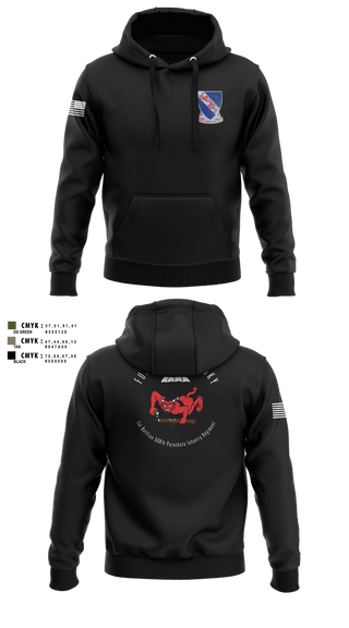 Hoodie, CCo, 1-508PIR (OG), Army, Teamtime, Team time, sublimation, custom sports apparel, team uniforms, spirit wear, spiritwear, sports uniforms, custom shirts, team store, custom team store, fundraiser sports, apparel fundraiser