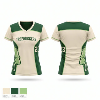 Womens Short Sleeve Vneck Shirt, Treehuggers, Men's Basketball, Teamtime, Team time, sublimation, custom sports apparel, team uniforms, spirit wear, spiritwear, sports uniforms, custom shirts, team store, custom team store, fundraiser sports, apparel fundraiser