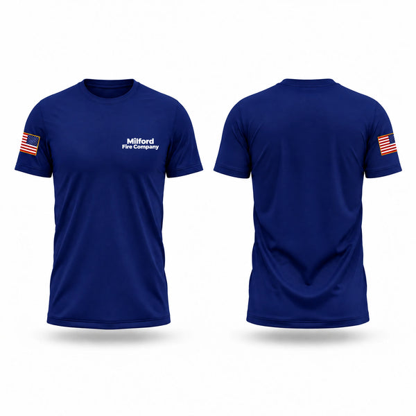 Short Sleeve Performance Shirt, Milford Fire Company, Fire Department, Teamtime, Team time, sublimation, custom sports apparel, team uniforms, spirit wear, spiritwear, sports uniforms, custom shirts, team store, custom team store, fundraiser sports, apparel fundraiser