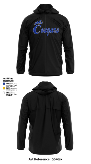 Windbreaker, Campbellsport Cougars, Women's Basketball, Teamtime, Team time, sublimation, custom sports apparel, team uniforms, spirit wear, spiritwear, sports uniforms, custom shirts, team store, custom team store, fundraiser sports, apparel fundraiser