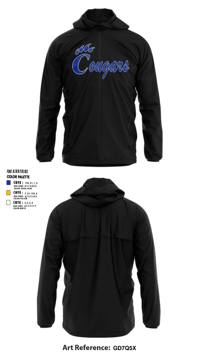 Campbellsport Cougars Windbreaker - 6