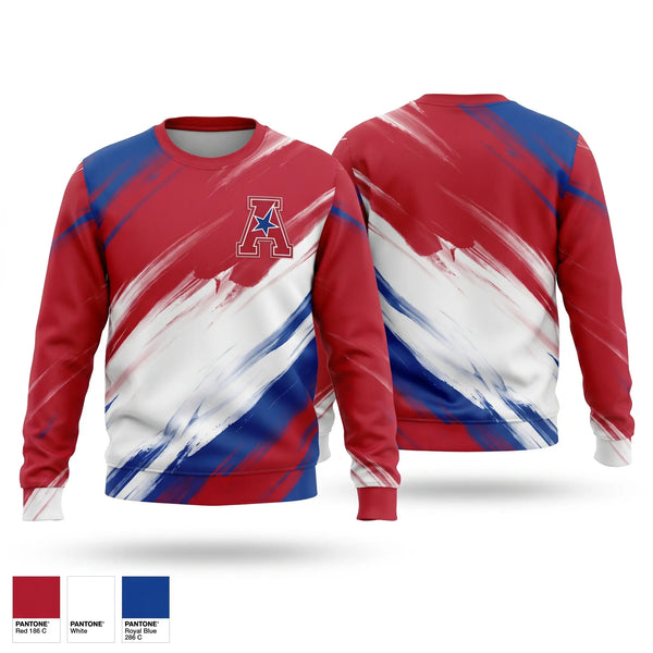 Crew Neck Sweatshirt, All American, Baseball, Teamtime, Team time, sublimation, custom sports apparel, team uniforms, spirit wear, spiritwear, sports uniforms, custom shirts, team store, custom team store, fundraiser sports, apparel fundraiser