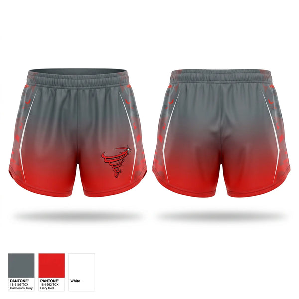 Womens Shorts, Bradford Tornadoes, , Teamtime, Team time, sublimation, custom sports apparel, team uniforms, spirit wear, spiritwear, sports uniforms, custom shirts, team store, custom team store, fundraiser sports, apparel fundraiser