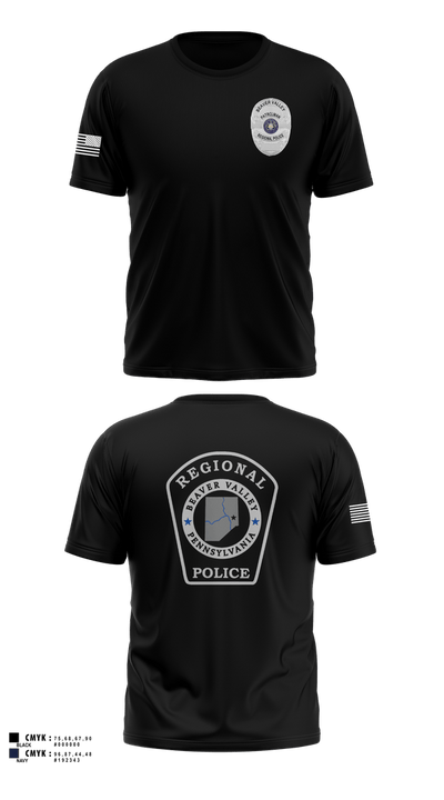 Beaver Valley Regional Police Department  Short Sleeve Performance Shirt - 4