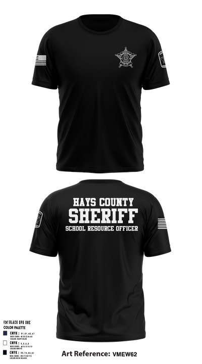 Hays County Sheriff’s Office 39669531 (SRO) Soft Poly Tee Cotton Like Feel - 6