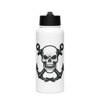 Deck Division Stainless Steel Water Bottle with a Straw Lid