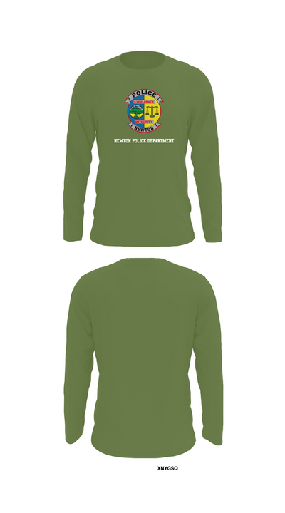 Newton Police Department 7766110 Long Sleeve Performance Shirt 50