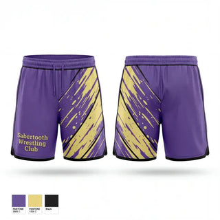 Athletic Shorts With Pockets, Sabertooth Wrestling Club, Wrestling, Teamtime, Team time, sublimation, custom sports apparel, team uniforms, spirit wear, spiritwear, sports uniforms, custom shirts, team store, custom team store, fundraiser sports, apparel fundraiser