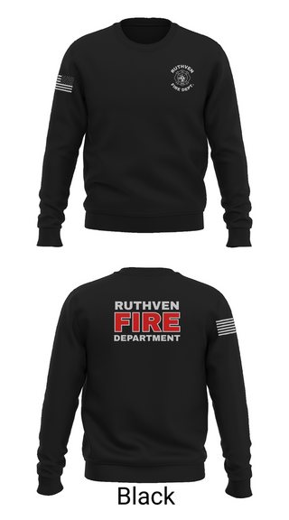 Crew Neck Sweatshirt, Ruthven Fire Department, Fire Department, Teamtime, Team time, sublimation, custom sports apparel, team uniforms, spirit wear, spiritwear, sports uniforms, custom shirts, team store, custom team store, fundraiser sports, apparel fundraiser