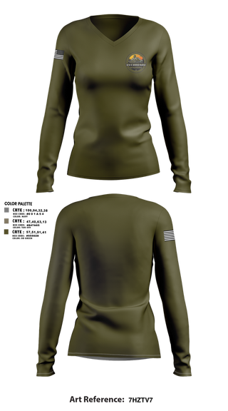 Womens Long Sleeve Vneck Shirt, Overboard Marine and RV, , Teamtime, Team time, sublimation, custom sports apparel, team uniforms, spirit wear, spiritwear, sports uniforms, custom shirts, team store, custom team store, fundraiser sports, apparel fundraiser