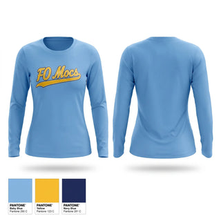 Long Sleeve Performance Shirt, FO Mocs, Softball, Teamtime, Team time, sublimation, custom sports apparel, team uniforms, spirit wear, spiritwear, sports uniforms, custom shirts, team store, custom team store, fundraiser sports, apparel fundraiser