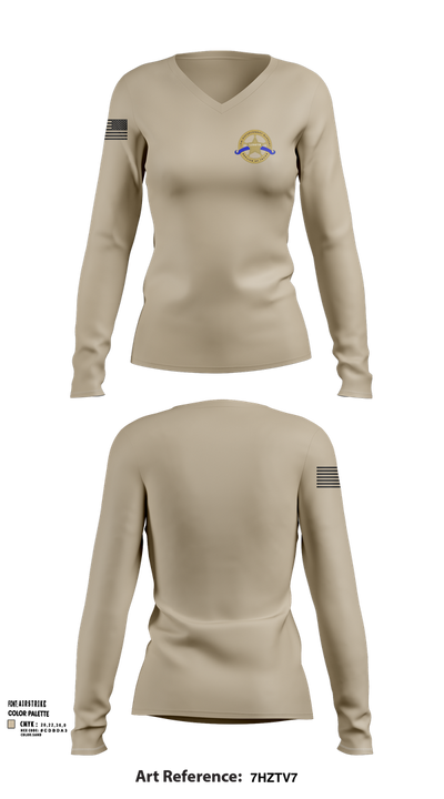 Law Enforcement Support Service of Texas 58643369 Women's Long Sleeve V-neck Shirt - 103