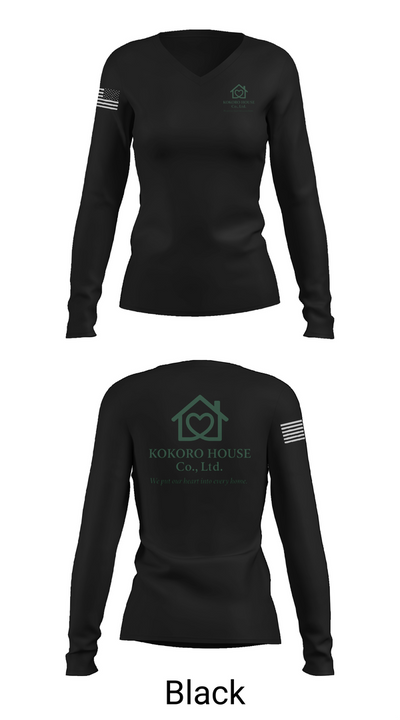 KOKOROHOUSE 58124370 Women's Long Sleeve V-neck Shirt - 37