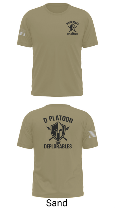 D Platoon 37319682 Short Sleeve Performance Shirt - 91