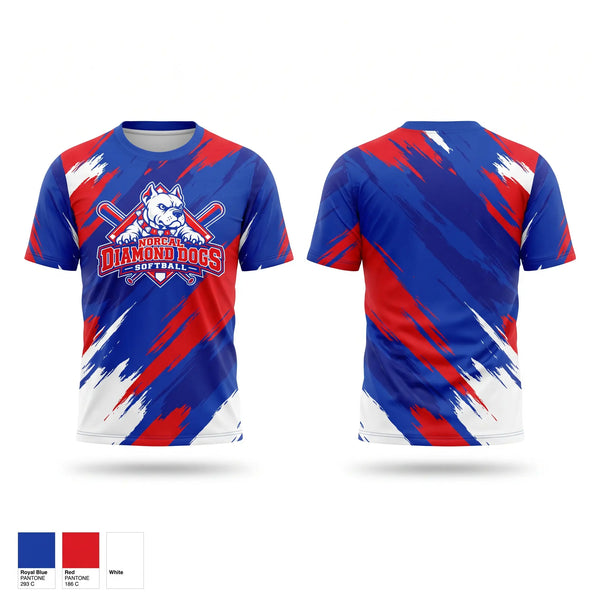 Short Sleeve Performance Shirt, NorCal Diamond Dogs, Softball, Teamtime, Team time, sublimation, custom sports apparel, team uniforms, spirit wear, spiritwear, sports uniforms, custom shirts, team store, custom team store, fundraiser sports, apparel fundraiser