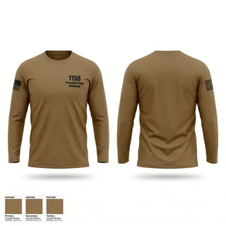 Long Sleeve Performance Shirt, 1158 Transportation Company, Army, Teamtime, Team time, sublimation, custom sports apparel, team uniforms, spirit wear, spiritwear, sports uniforms, custom shirts, team store, custom team store, fundraiser sports, apparel fundraiser