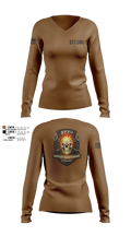 377 Support Maintenance Company Women's Long Sleeve V-neck Shirt - 101